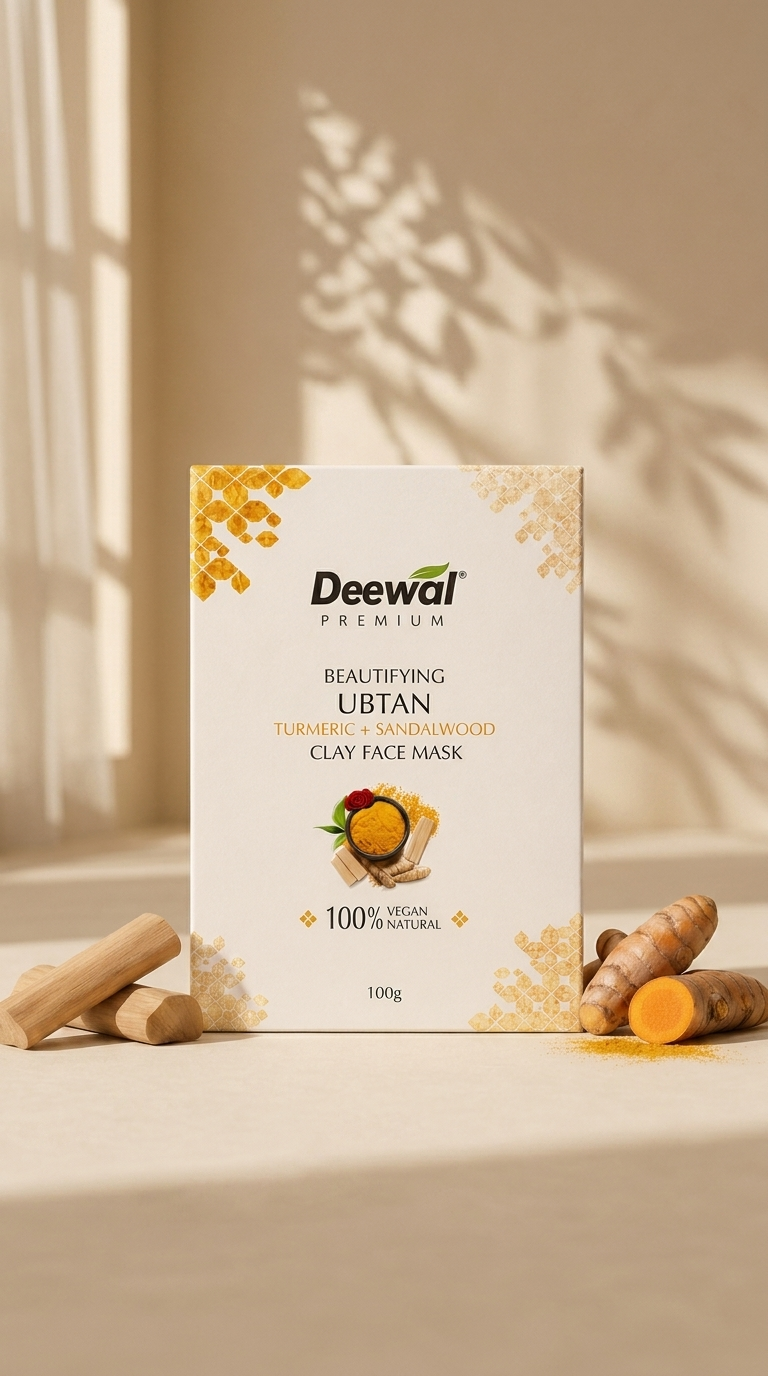 Deewal Beautifying Ubtan Clay Face Mask (100% Natural) 100g