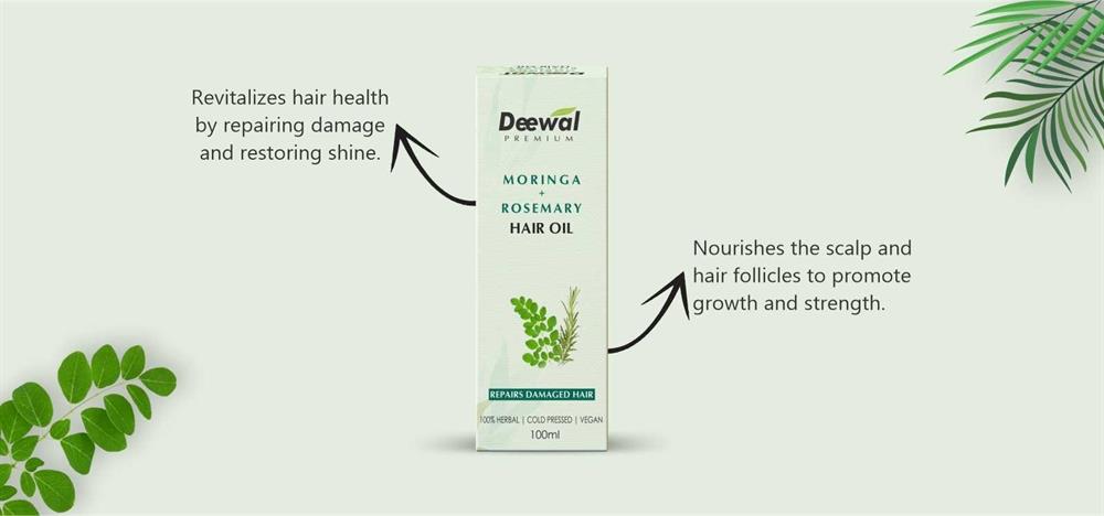 Moringa + Rosemary Hair Oil