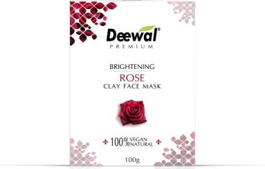 Brightening Rose Clay Face Mask 100% Natural 100g- Deewal Healthcare Pvt. LTD