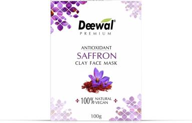 Antioxidant Saffron Clay Face Mask | 100% Natural- Deewal Healthcare Pvt. LTD