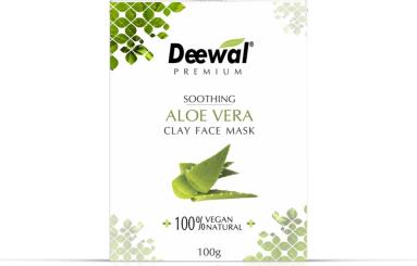 Soothing Aloe Vera Clay Face Mask | 100% Natural |- Deewal Healthcare Pvt. LTD