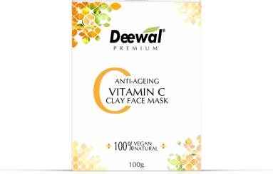 Anti-ageing Vitamin C Clay Face Mask 100% Natural- Deewal Healthcare Pvt. LTD